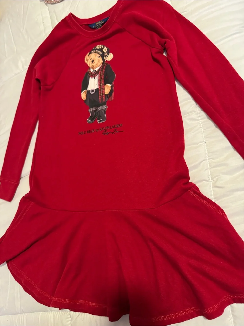 Ralph Lauren Red Polo Bear Girl's Costume Dress
